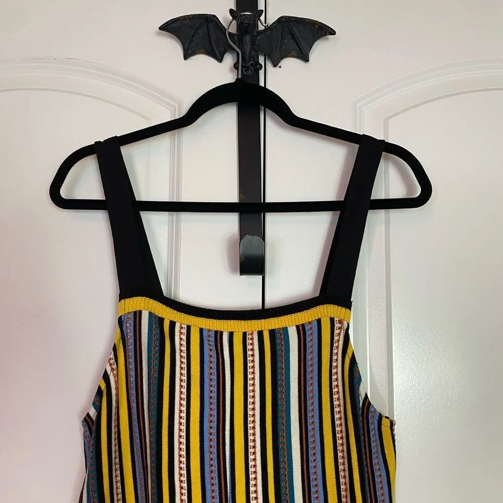 Zara Bohemian, Boho, Romper Multicolor Striped Comfortable NWOT Size L - Picture 7 of 12